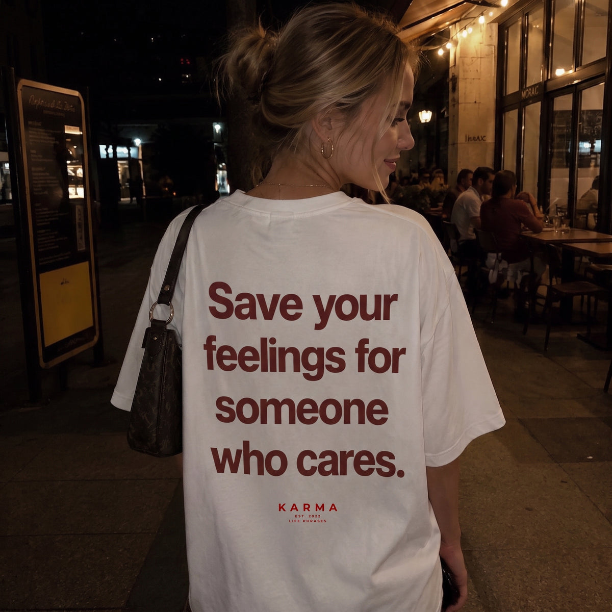 Polera Oversized KARMA – SAVE YOUR FEELINGS