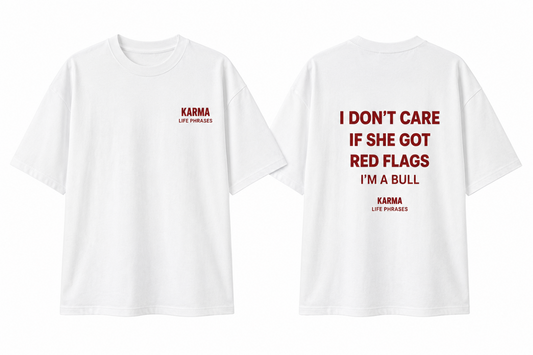 Polera Oversized KARMA – RED FLAGS