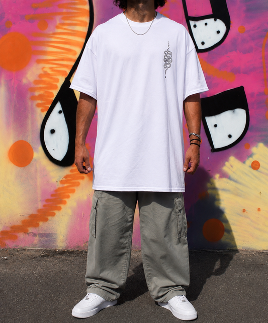 Polera Oversized WHITE SNAKE