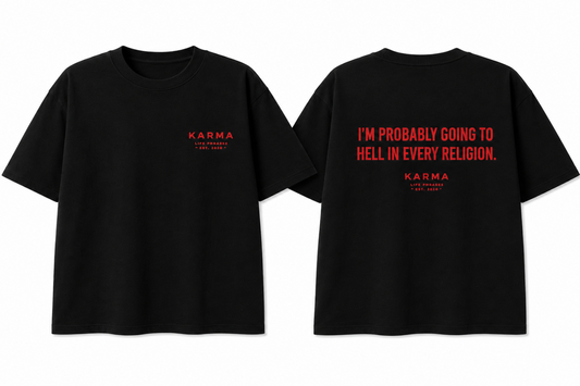 Polera Oversized KARMA – I´M GOING TO HELL
