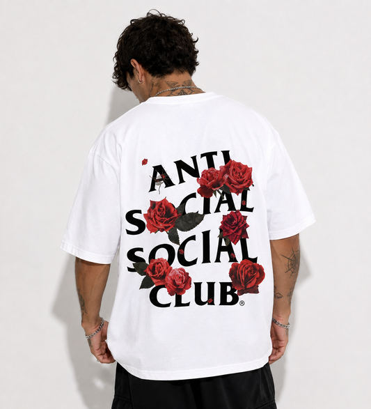 Polera Oversized ASSC Red Flowers