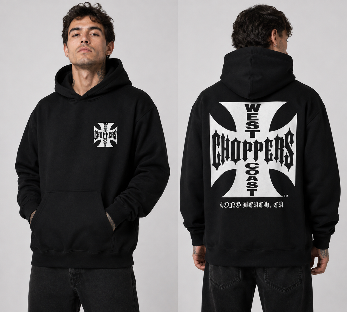 Polerón WEST CHOPPERS WHITE LOGO