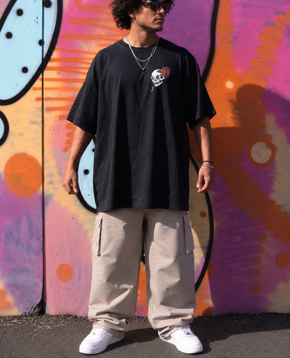 Polera Oversized CARTOON SKULL