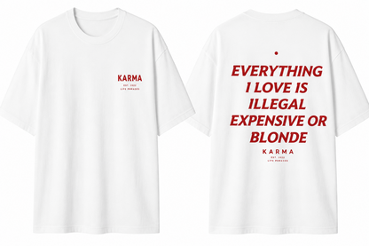 Polera Oversized KARMA – Everything Ilegal