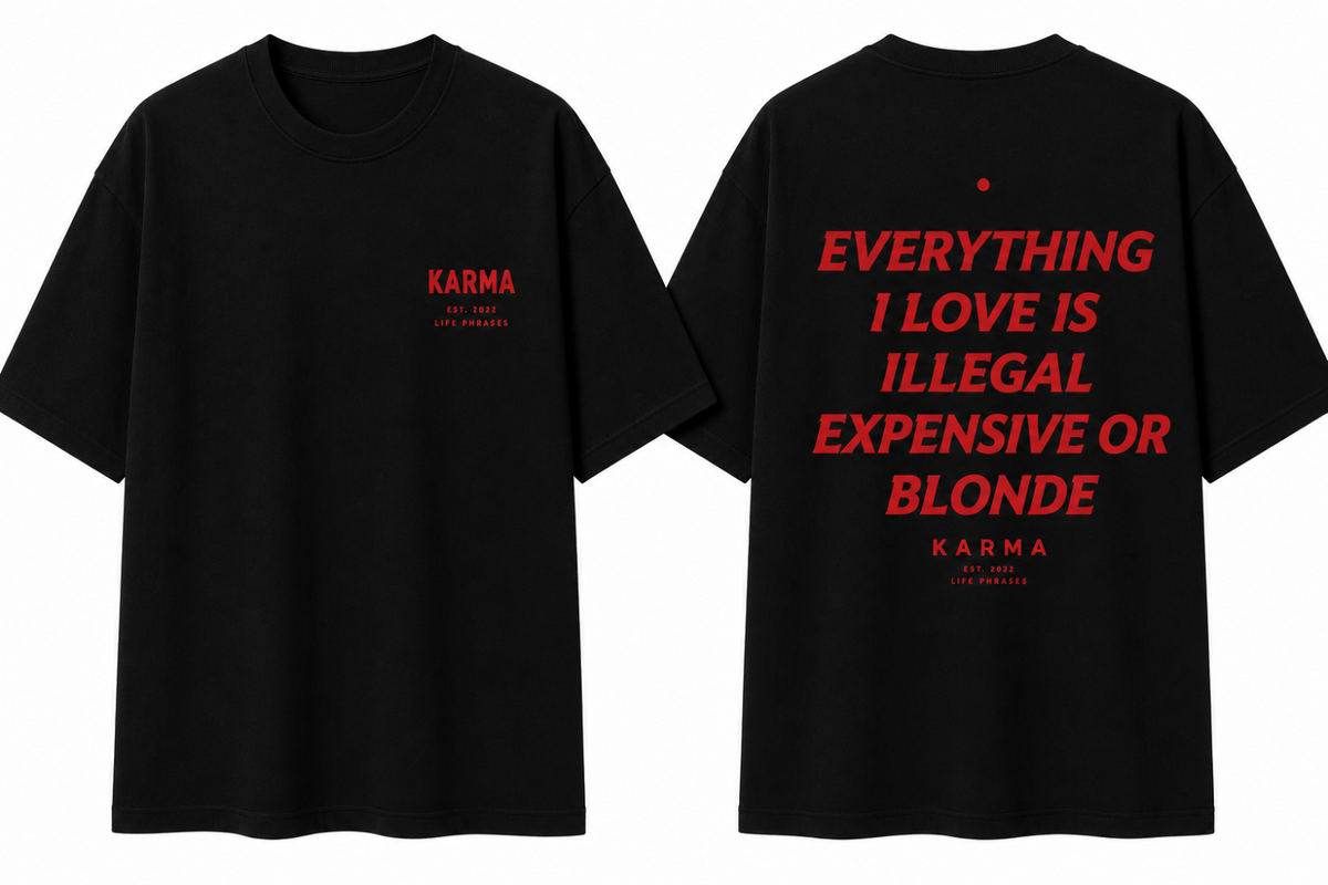 Polera Oversized KARMA – Everything Ilegal