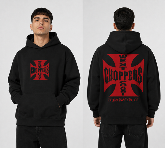 Polerón WEST CHOPPERS RED LOGO