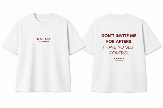 Polera Oversized KARMA – I HAVE NO SELF CONTROL