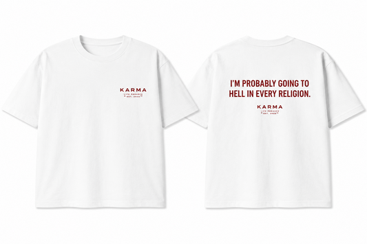 Polera Oversized KARMA – I´M GOING TO HELL