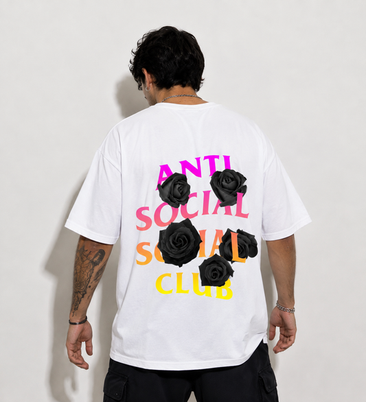 Polera Oversized ASSC Black Roses